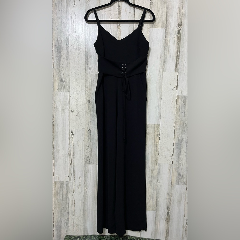 Wayf Black Corseted Style Jumpsuit